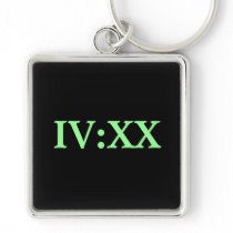 roman numerals 420 keychain
