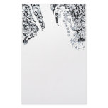 ROMANCE , black and white Personalized Stationery