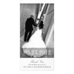 ROMANCE IN WHITE | WEDDING THANK YOU CARD PERSONALIZED PHOTO CARD
