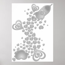 Romance_On_A_Rocket Print
