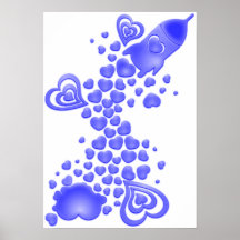 Romance_On_A_Rocket Print