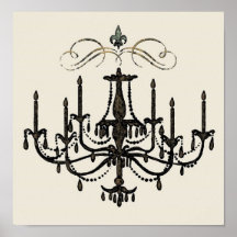 Romance with a Chandelier ~ Print / Poster