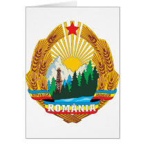 Romania 1965 Coat Of Arms Greeting Card