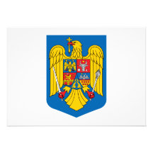 Romania Coat of Arms Custom Announcements