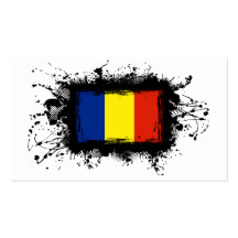 Romania Flag Business Card