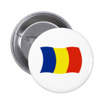 Romania Flag Button