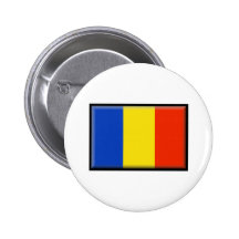 Romania Flag Button