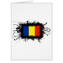 Romania Flag Greeting Cards