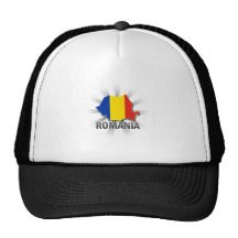 Romania Flag Map 2.0 Hat