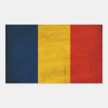 Romania Flag Rectangle Stickers