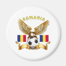 Romania Football Designs Fridge Magnet