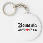 Romania Tattoo Style Keychains
