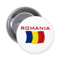 Romanian Flag (Red) Pinback Button