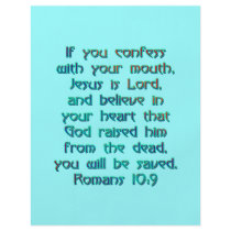 Romans 10:9 flyer design