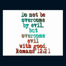 Romans 12:21 postcards