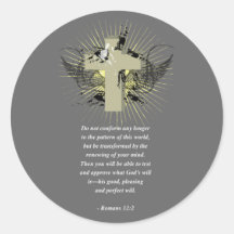 ROMANS 12:2 Bible Verse Stickers