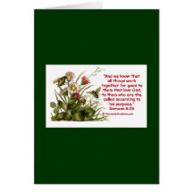 Romans 8:28 Bee Motif Cards