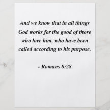 ROMANS 8:28 FLYER DESIGN