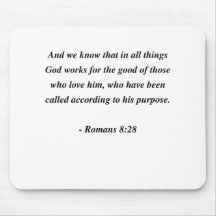ROMANS 8:28 MOUSE PAD