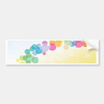 Romantic and colorful bubbles adesivos