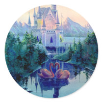 ROMANTIC CASTLE by SHARON SHARPE Round Sticker