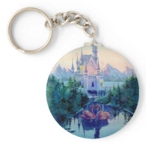 ROMANTIC CASTLE & SWAN by SHARON SHARPE Keychains