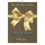 Romantic Christmas for him Card