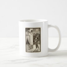 Romantic Couple Repro Vintage 1910 Coffee Mugs