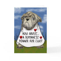 Romantic Dinner for Two Valentine's Card