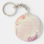 Romantic floral keychains