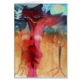Romantic fox greeting card