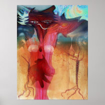 Romantic fox poster
