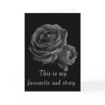 Romantic Gothic Roses Valentine Card