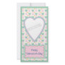 Romantic heart design photo greeting card
