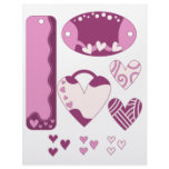 Romantic Hearts - Scrapbook graphics letterhead