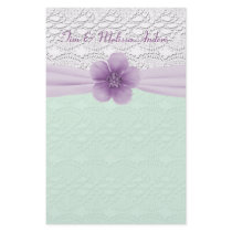 Romantic Lace & Flower, Lavender & Mint Green