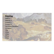 Romantic Landscape In Italy Detail Business Cards