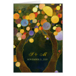 Romantic Love Trees Wedding Folded Invitations Cards