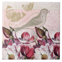 Romantic Magnolias Tiles