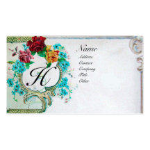 ROMANTIC MONOGRAM 3 BUSINESS CARD TEMPLATES