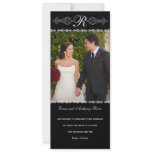 Romantic Monogrammed Wedding Announcement