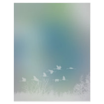Romantic Nature and Bird Design Letterhead