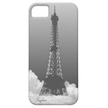 Romantic Paris Eiffel Tower in Cloud iPhone 5 Case