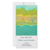 Romantic save the date card Summer Love unique art