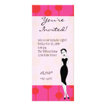Romantic Songstress Custom Invitation