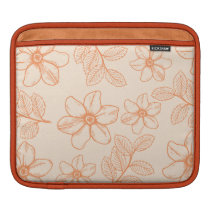 Romantic spring garden flower blossom print ipad sleeves