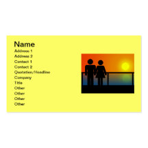 Romantic Sunset Business Card