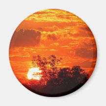 Romantic Sunset Refrigerator Magnets