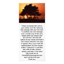 Romantic Tree Sunset rack cards