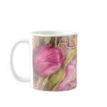 Romantic Tulips Personalized Mug